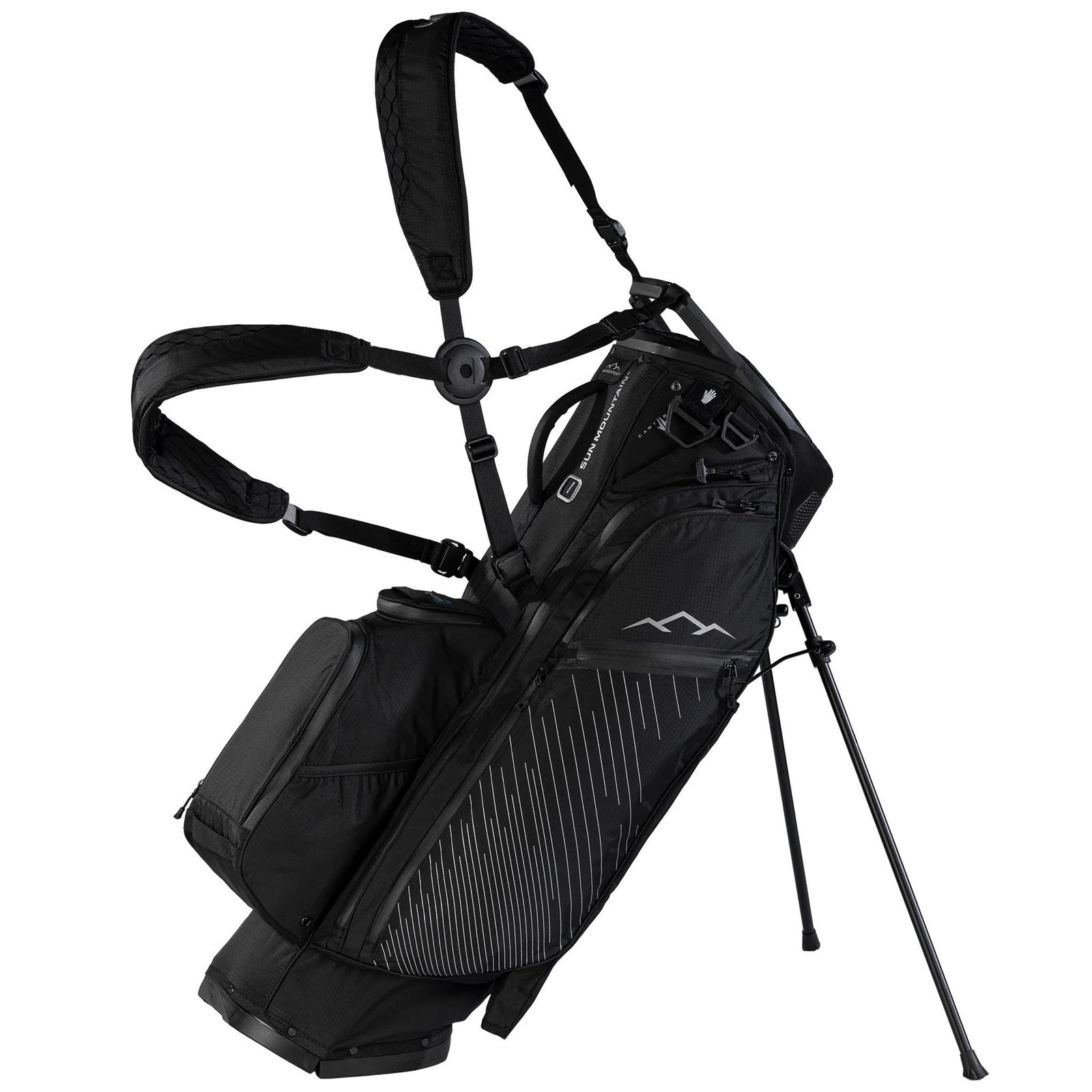 Sun Mountain H2NO E-4.5 14 Way VLO bolsa stand impermeable, negro/acero