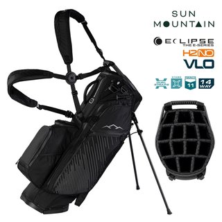 Sun Mountain H2NO E-4.5 14 Way VLO bolsa stand impermeable, negro/acero