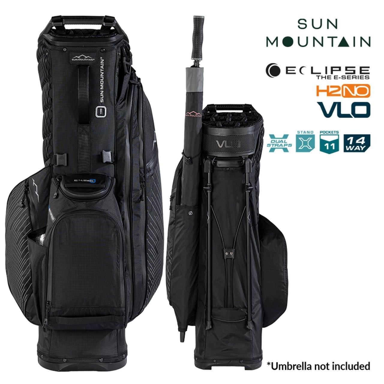 Sun Mountain H2NO E-4.5 14 Way VLO bolsa stand impermeable, negro/acero