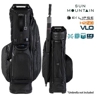 Sun Mountain H2NO E-4.5 14 Way VLO bolsa stand impermeable, negro/acero