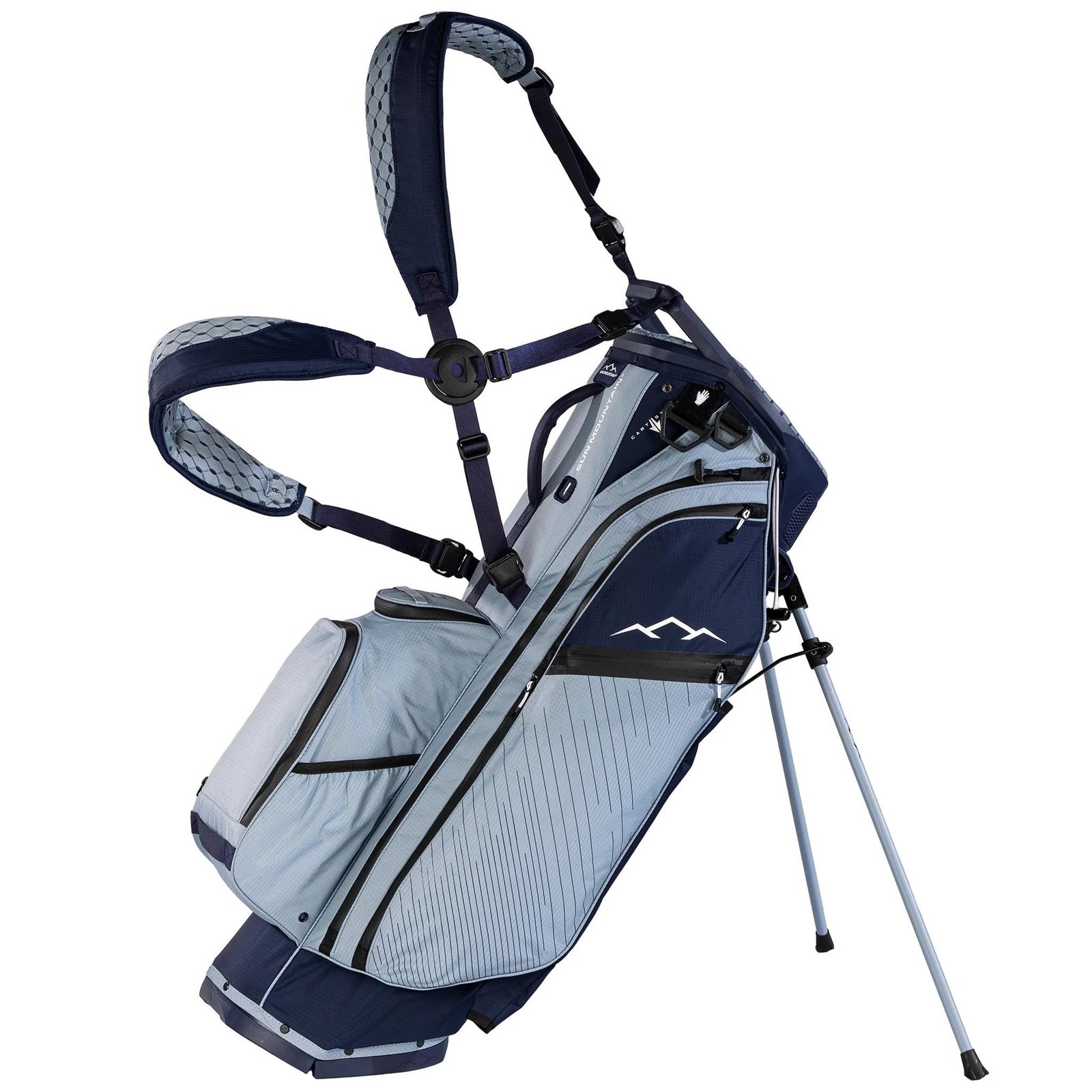 Sun Mountain H2NO E-4.5 14 Way VLO stand bag impermeable, navy/ash