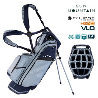 Sun Mountain H2NO E-4.5 14 Way VLO stand bag impermeable, navy/ash