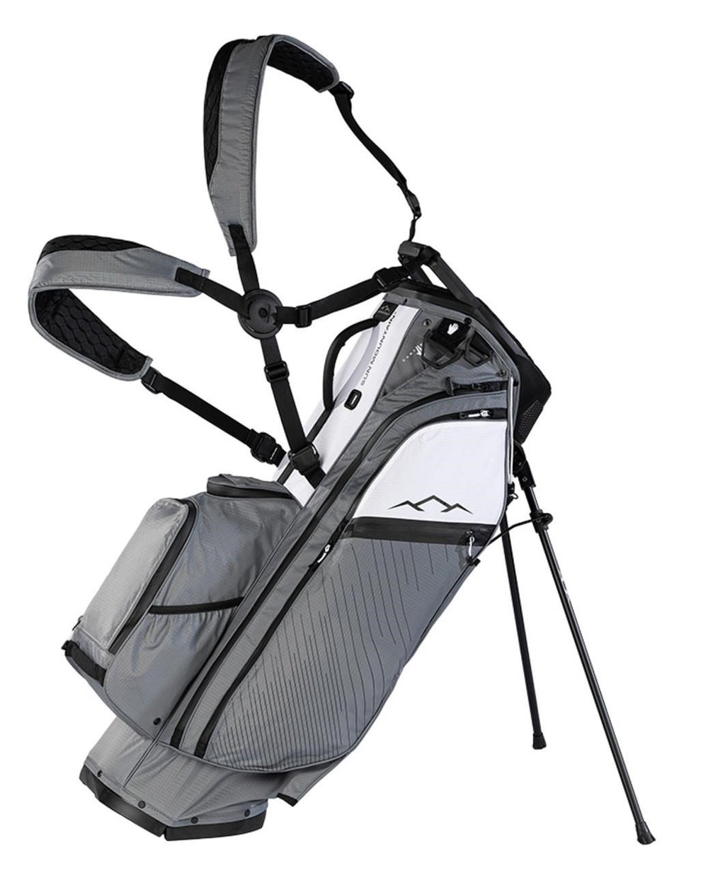 Sun Mountain H2NO E-4.5 14 Way VLO stand bag impermeable, nickel/white/black