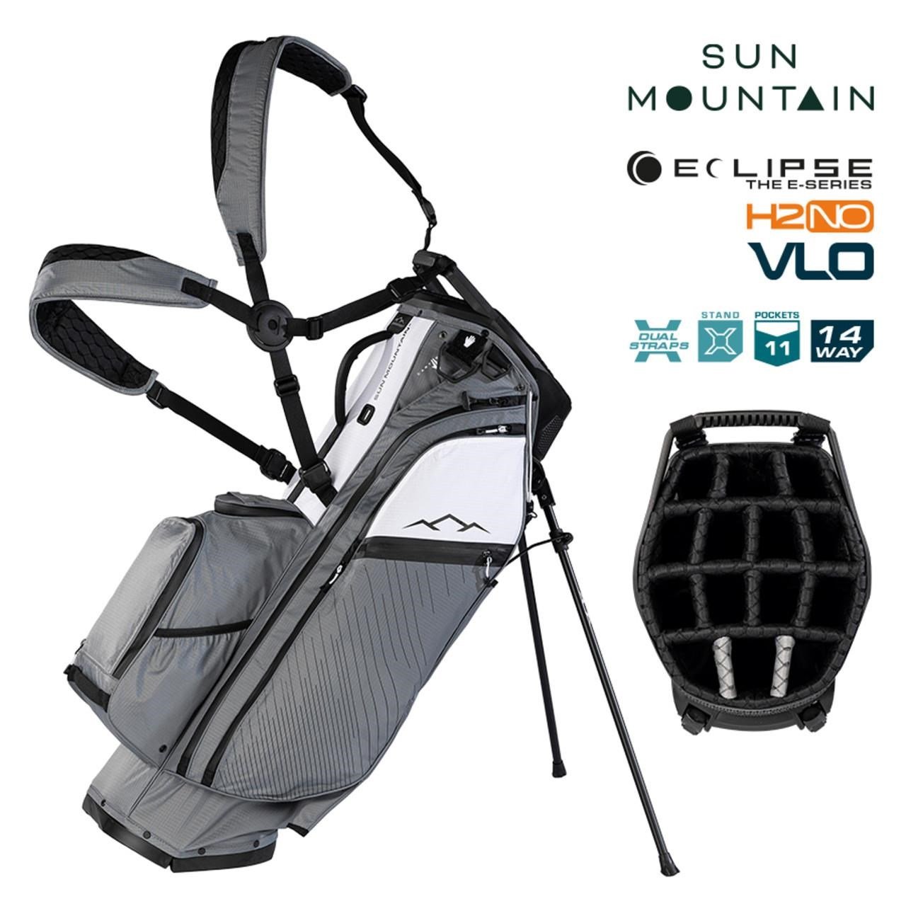 Sun Mountain H2NO E-4.5 14 Way VLO stand bag impermeable, nickel/white/black