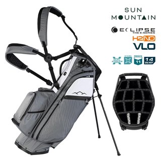 Sun Mountain H2NO E-4.5 14 Way VLO stand bag impermeable, nickel/white/black