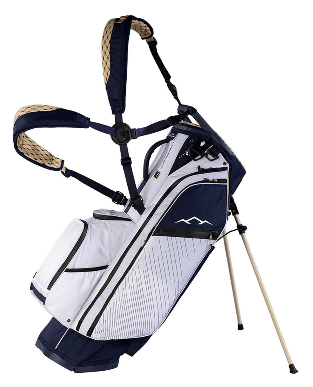 Sun Mountain H2NO E-4.5 14 Way VLO stand bag impermeable, navy/gold/white