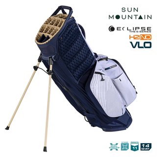 Sun Mountain H2NO E-4.5 14 Way VLO stand bag impermeable, navy/gold/white