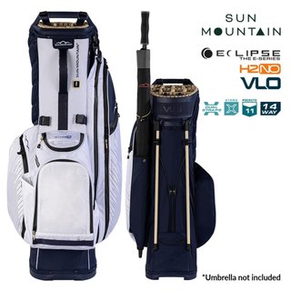 Sun Mountain H2NO E-4.5 14 Way VLO stand bag impermeable, navy/gold/white