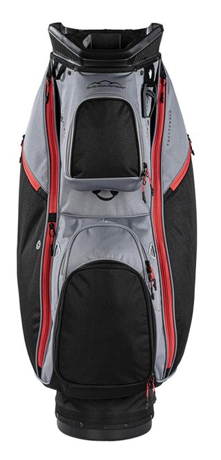 Sun Mountain Forerunner cart bag, negro/níquel/rojo