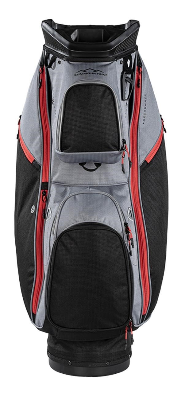 Sun Mountain Forerunner cart bag, negro/níquel/rojo