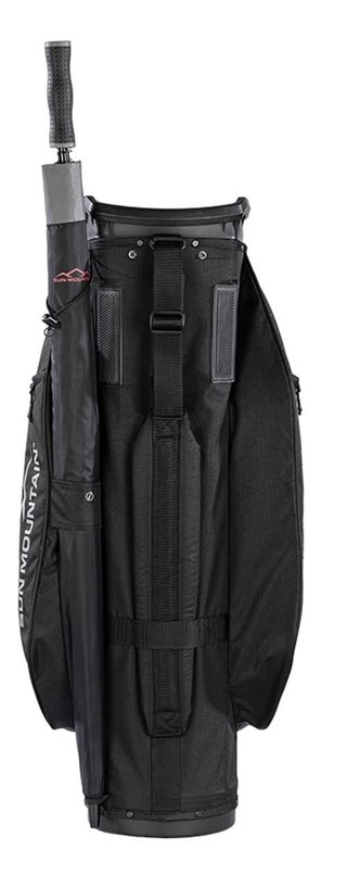 Sun Mountain Forerunner cart bag, negro/níquel/rojo