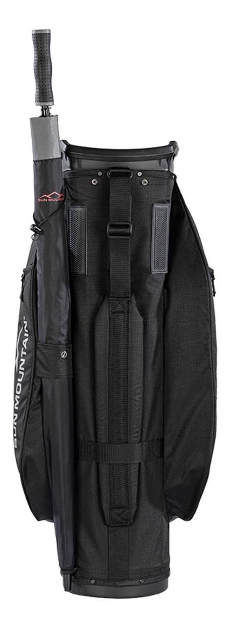 Sun Mountain Forerunner cart bag, negro/níquel/rojo