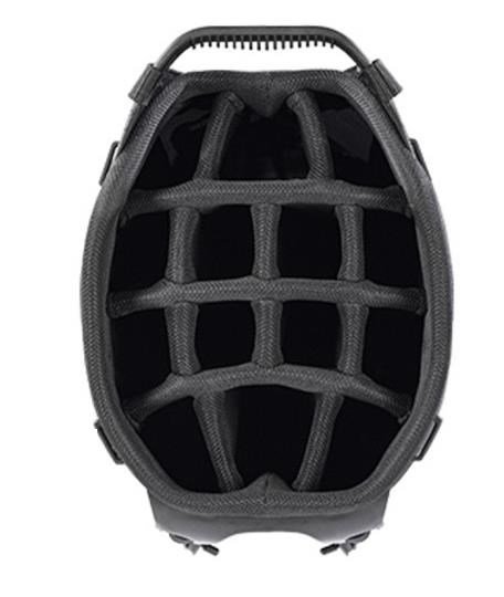 Sun Mountain Forerunner stand bag, negro/níquel/rojo