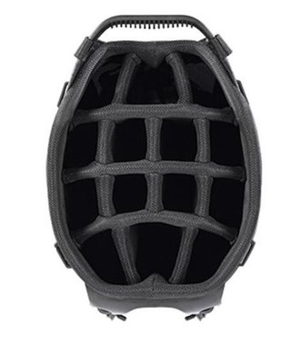 Sun Mountain Forerunner stand bag, negro/níquel/rojo