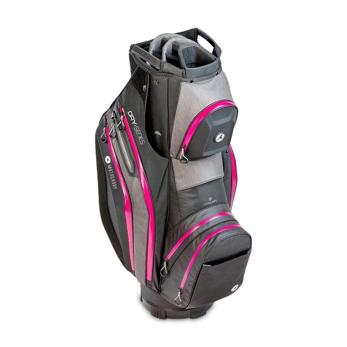 Motocaddy NEW Dry-Series cart bag 2026, negro/fucsia