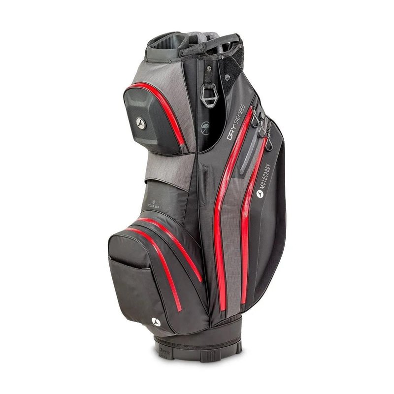 Motocaddy NEW Dry-Series cart bag 2026, negro/rojo
