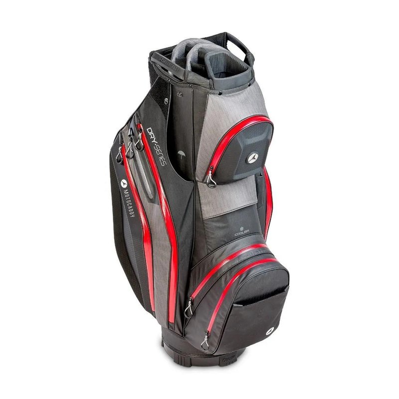 Motocaddy NEW Dry-Series cart bag 2026, negro/rojo