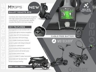 Motocaddy NEW M7 REMOTE DHC carrito eléctrico 2026, M7 Ultra Lithium, grafito