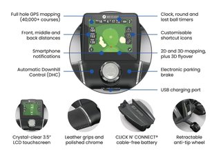 Motocaddy NEW M-TECH GPS carrito eléctrico 2026, Ultra Lithium 36+, grafito