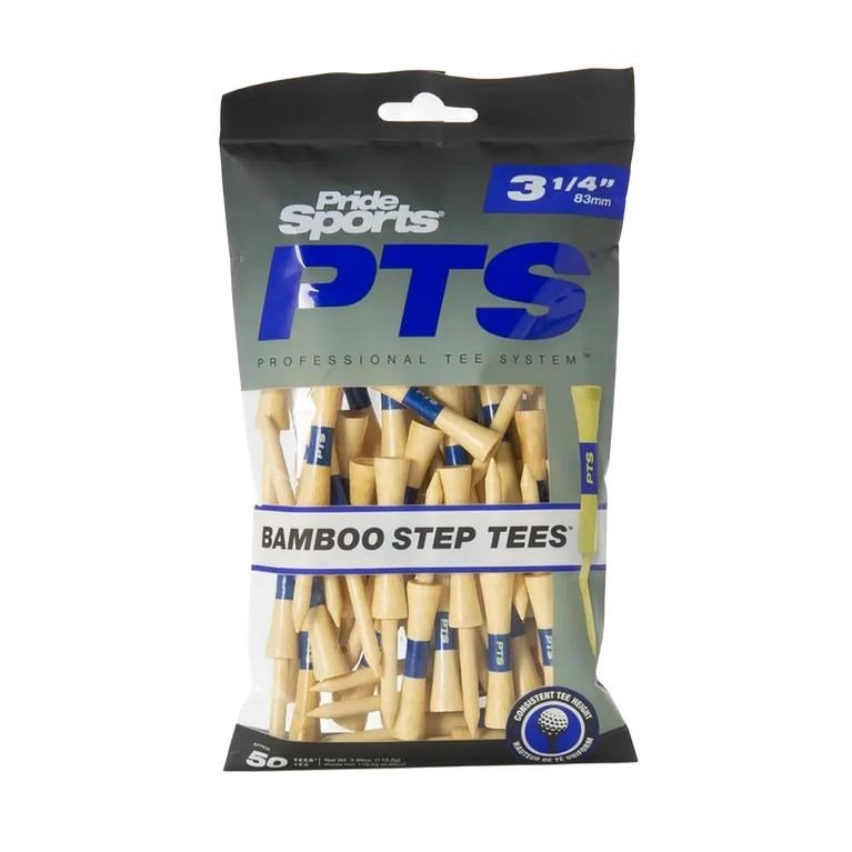 Pride Sports PTS Bamboo Step Tee 83mm / 3 1/4" (50 tees) tee, azul