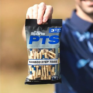 Pride Sports PTS Bamboo Step Tee 83mm / 3 1/4" (50 tees) tee, azul