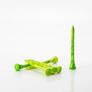 Pride Sports Special Edition Paint Splatter Tees (45 tees) 69 mm (2 3/4"), verde/amarillo