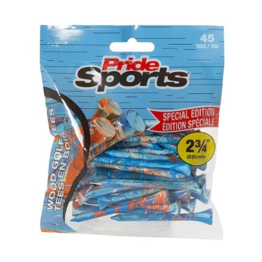 Pride Sports Special Edition Paint Splatter Tees (45 tees) 69 mm azul/naranja