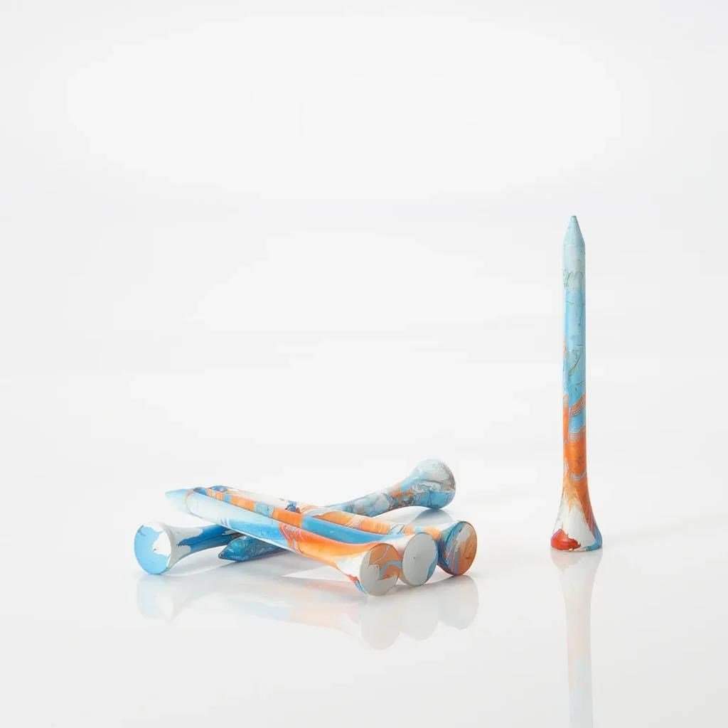 Pride Sports Special Edition Paint Splatter Tees (45 tees) 69 mm azul/naranja