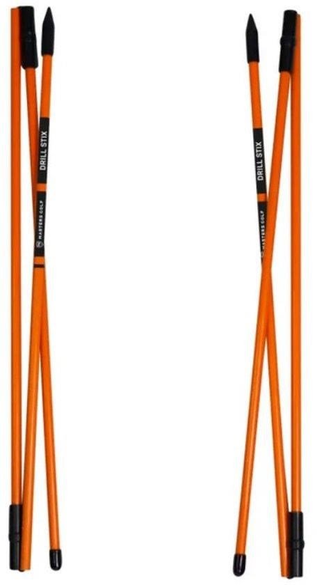 Masters Golf Masters Tri-Fold Drill-Stix Training Alignment, 3pc, naranja