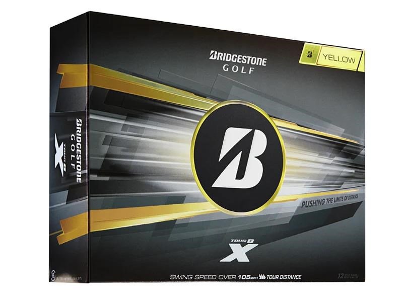 Bridgestone Tour B X pelotas de golf 2026, amarillas