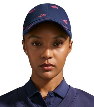 Nike Club gorra de golf, college navy/hot lava