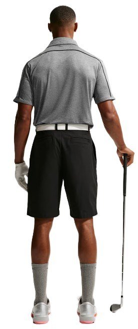 Nike Par pantalones cortos de hombre, negros
