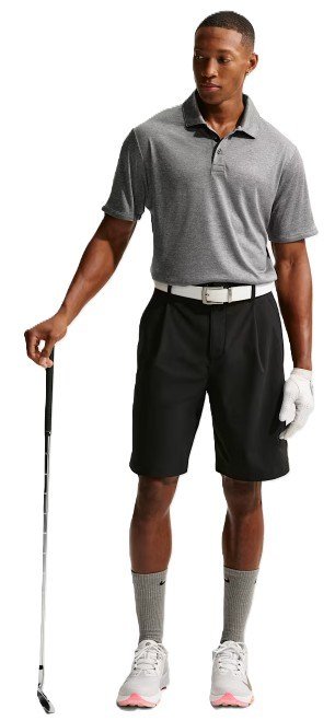 Nike Par pantalones cortos de hombre, negros
