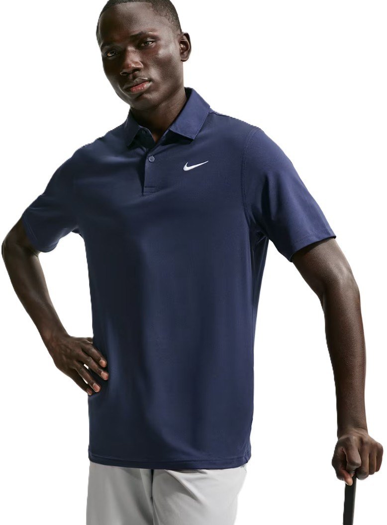 Nike Velocity Dri-FIT polo de hombre, college navy/white