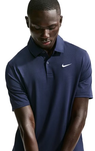 Nike Velocity Dri-FIT polo de hombre, college navy/white