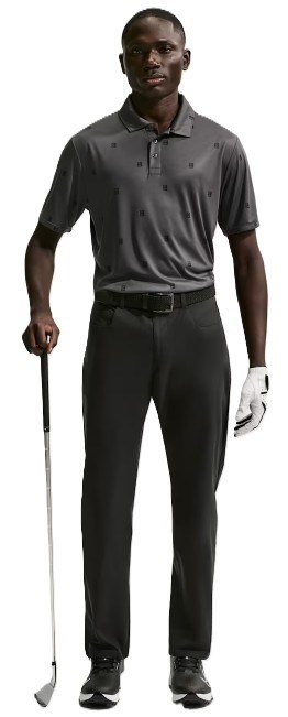 Nike Par polo de hombre, antracita/negro