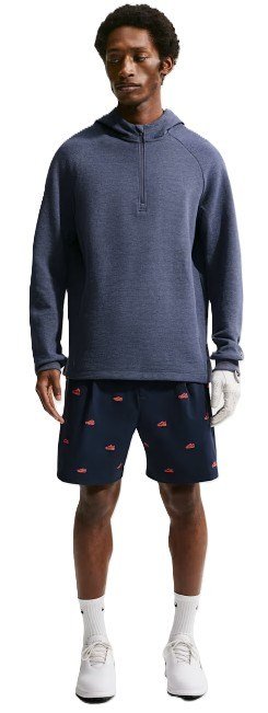 Nike Par pantalones cortos de hombre, navy/hot lava/black