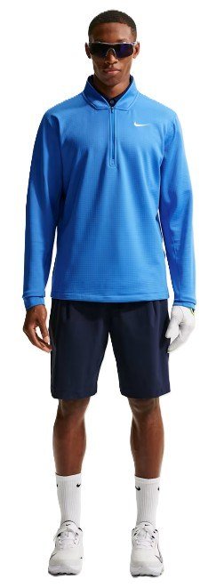 Nike Velocity 1/2-Zip sudadera de hombre, pacific blue/white