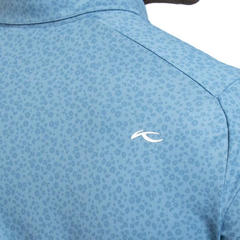 KJUS Lance Printed polo de hombre, atlas blue
