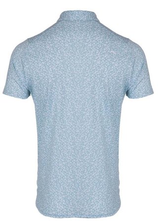 KJUS Lance Printed polo de hombre, riverbank/white