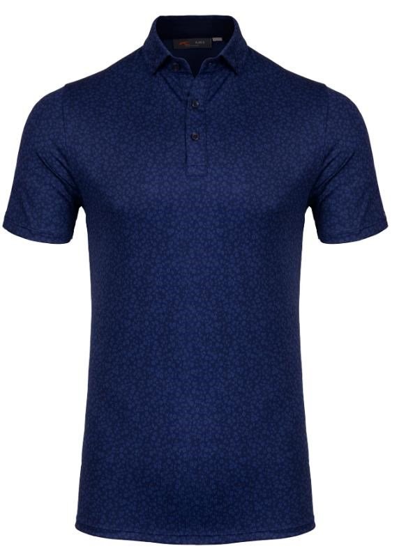 KJUS Lance Printed polo de hombre, atlanta blue