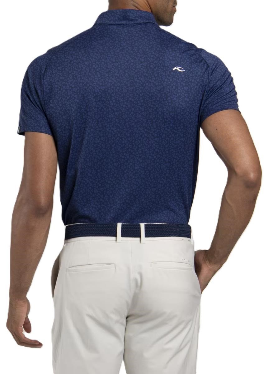 KJUS Lance Printed polo de hombre, atlanta blue