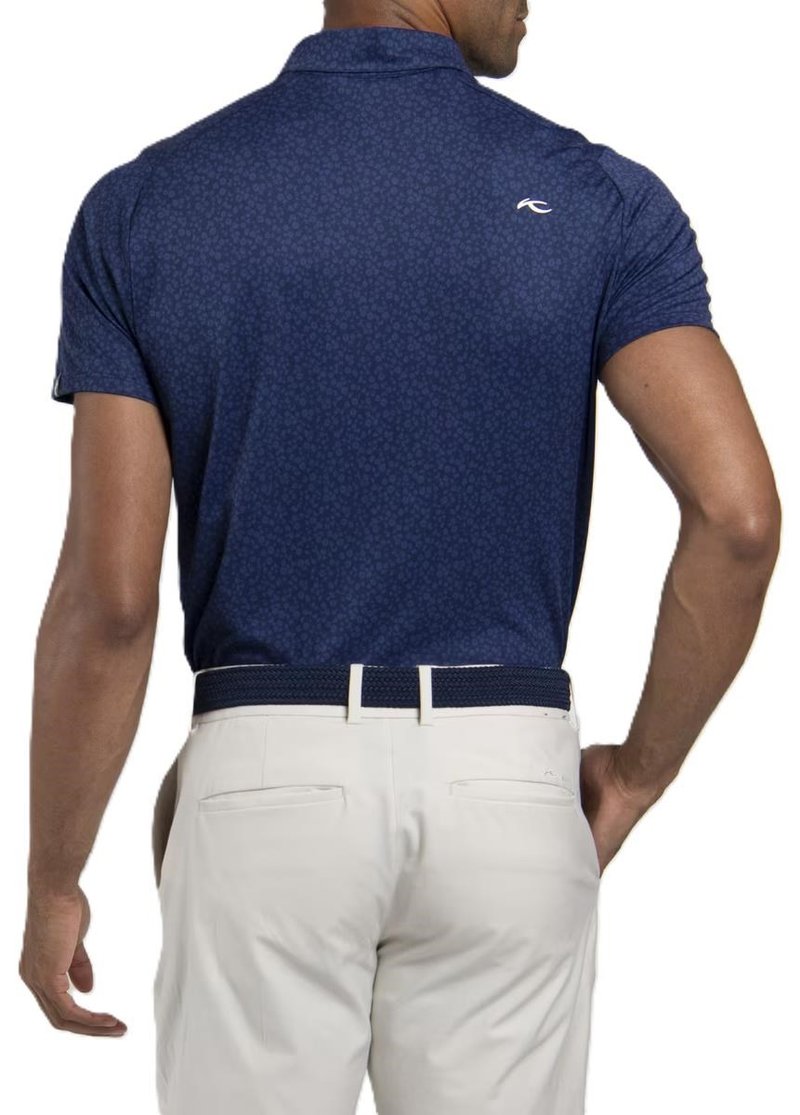 KJUS Lance Printed polo de hombre, atlanta blue