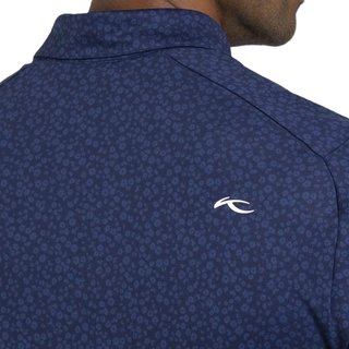 KJUS Lance Printed polo de hombre, atlanta blue