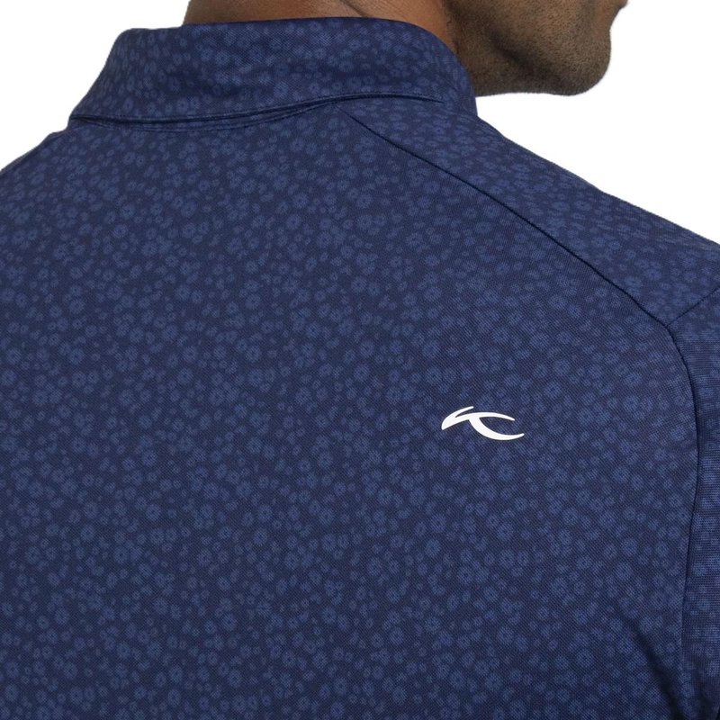 KJUS Lance Printed polo de hombre, atlanta blue