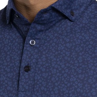 KJUS Lance Printed polo de hombre, atlanta blue