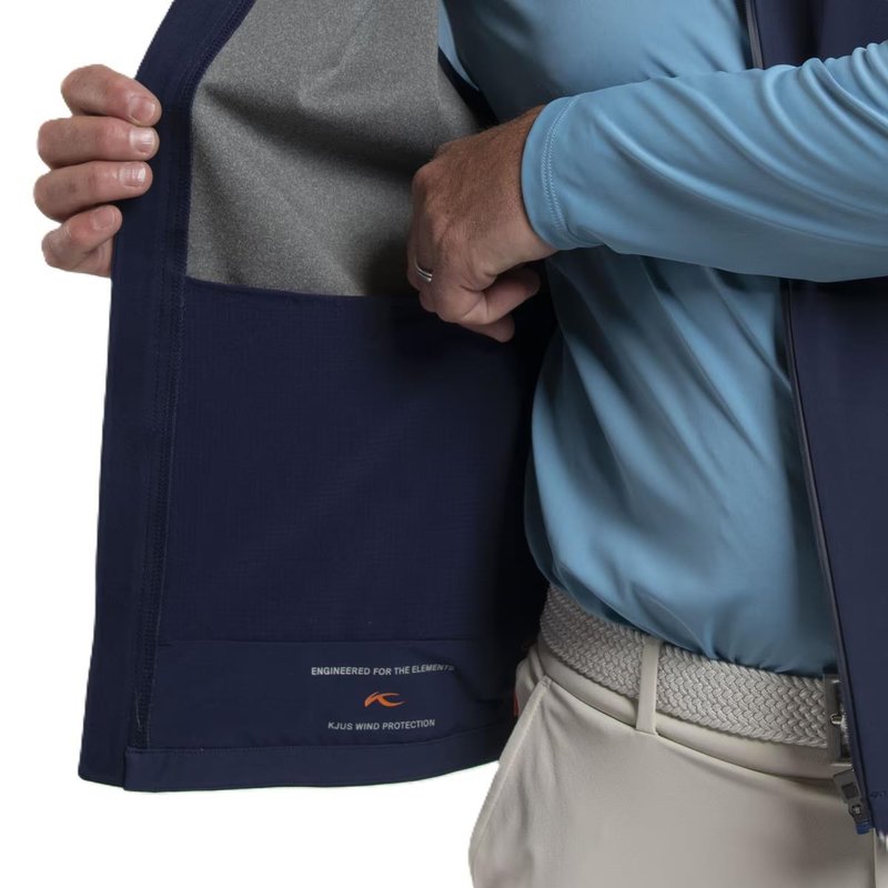 KJUS Downswing Wind Gilet chaleco de hombre, atlanta blue