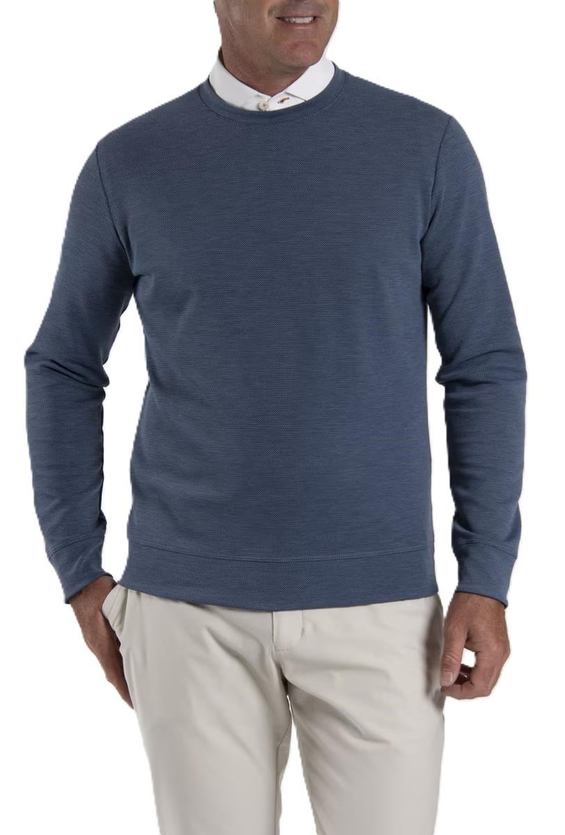 KJUS Essentials Crew Neck sudadera de hombre, riverbank/atlanta blue