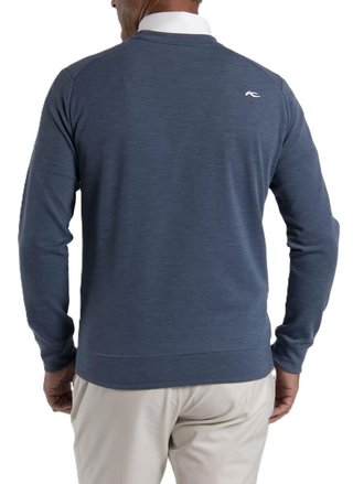 KJUS Essentials Crew Neck sudadera de hombre, riverbank/atlanta blue