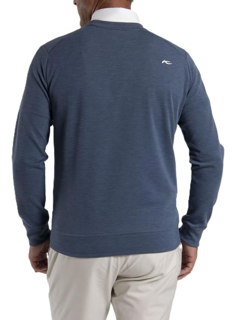 KJUS Essentials Crew Neck sudadera de hombre, riverbank/atlanta blue